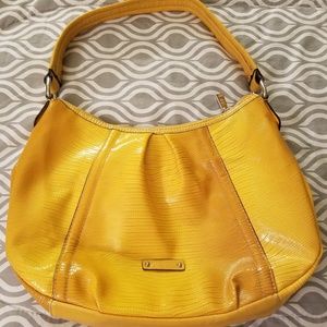 Gold shoulder bag